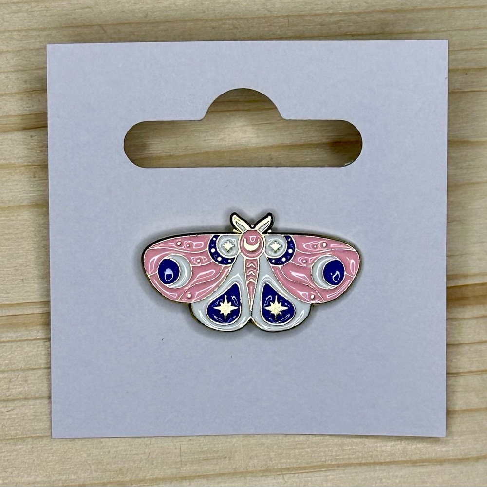 Moth Enamel Pin - Picture 2 of 2